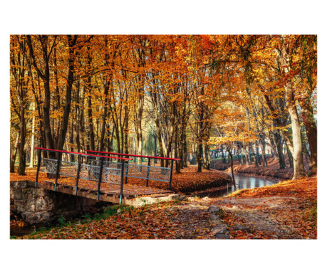Фототапет Padure67 есен с мост, 200 х 150 см