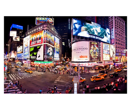 Falikép Times Square panoráma, 250 x 150 cm