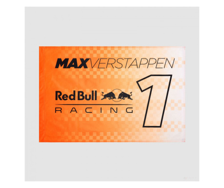 Steagul Red Bull Max Verstappen numărul 1, 90x60 cm, portocaliu, 2022