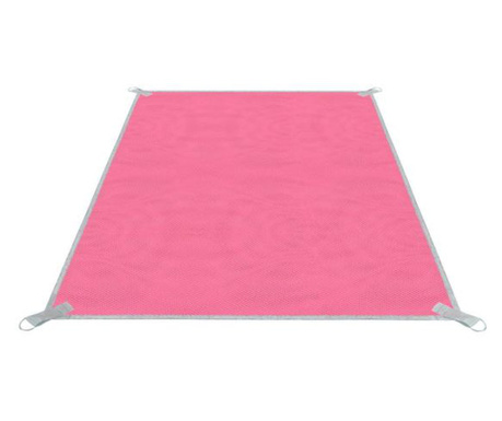 Плажно одеяло, анти-пясък, полиестер, розово, 200x150 см, Springos