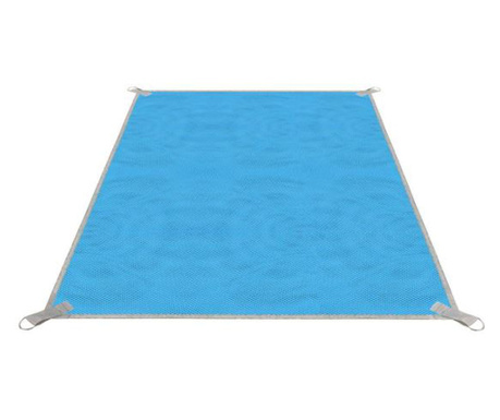 Strandtakaró, homokmentes, poliészter, kék, 200x150 cm, Springos