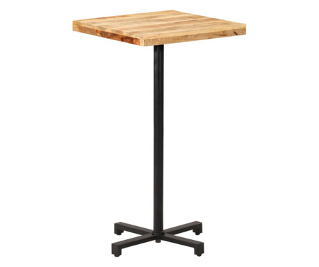 Barový stůl čtvercový 60 x 60 x 110 cm hrubé mangovníkové dřevo