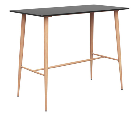 Barska miza črna 120x60x96 cm