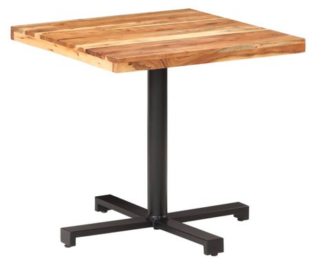 Bistro stůl čtvercový 80 x 80 x 75 cm masivní akáciové dřevo