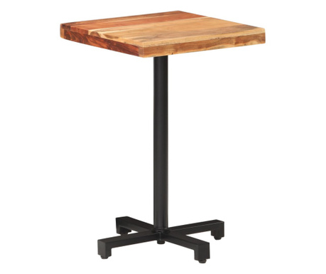 Bistro stůl čtvercový 50 x 50 x 75 cm masivní akáciové dřevo