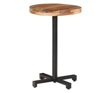 Bistro stůl kulatý Ø 50 x 75 cm masivní akáciové dřevo