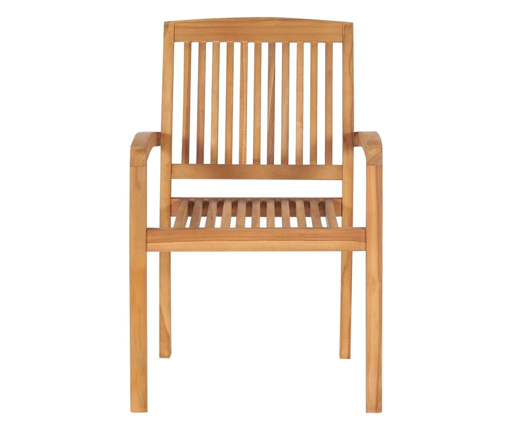 Градински столове с възглавници в цвят таупе, 2 бр., Масивно тиково дърво - 6