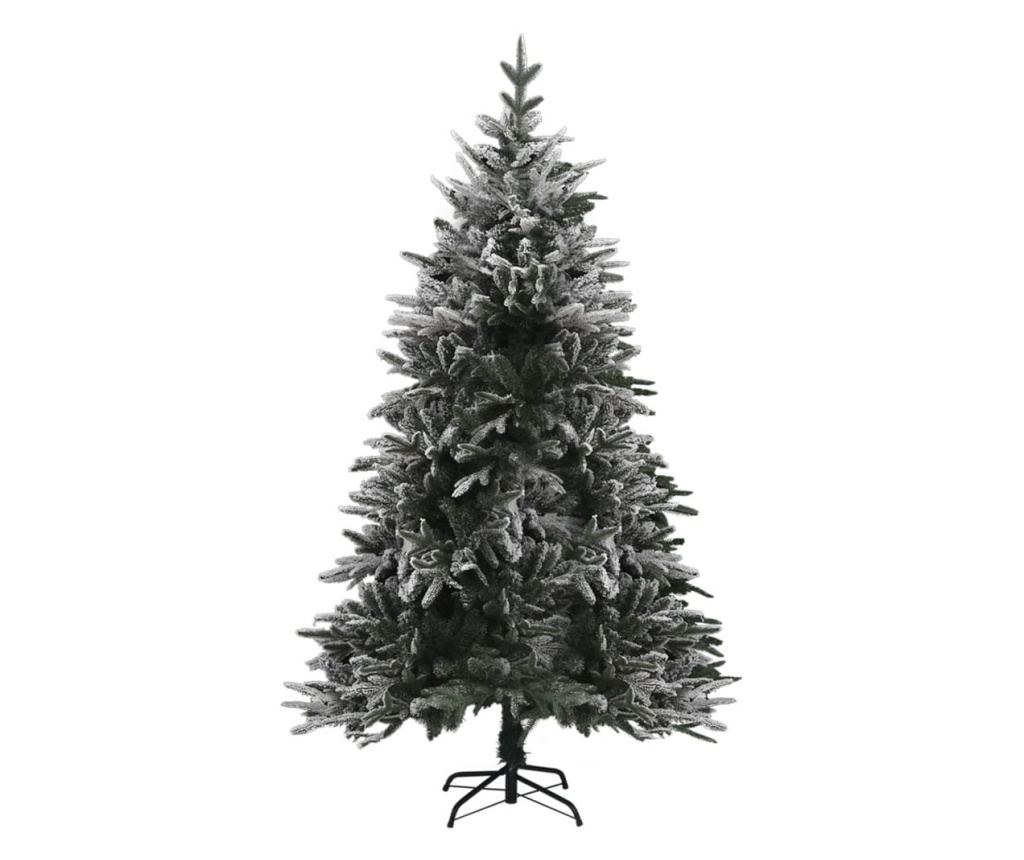 Umjetno božićno drvce sa snijegom, zeleno, 150 cm, PVC & PE - 2