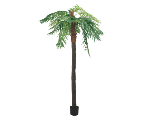 Plantă artificială palmier phoenix cu ghiveci, verde, 305 cm
