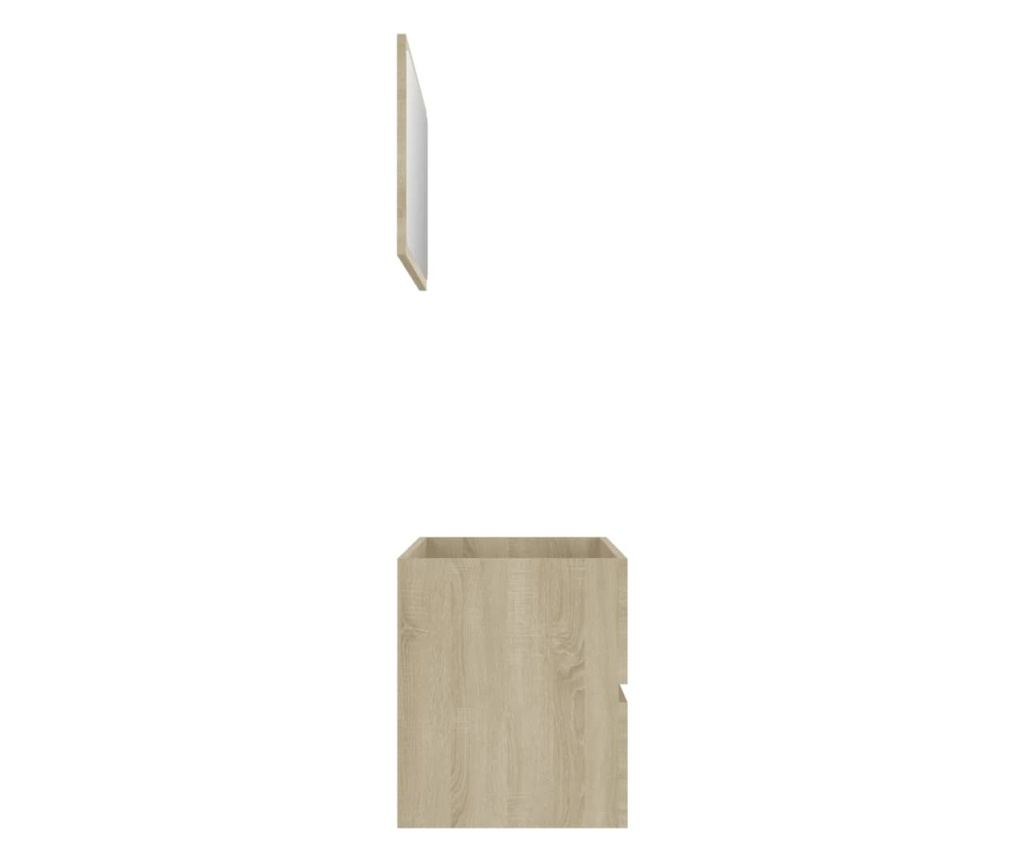 Комплект mobilier много, 2 piese, stejar Sonoma, PAL - 5