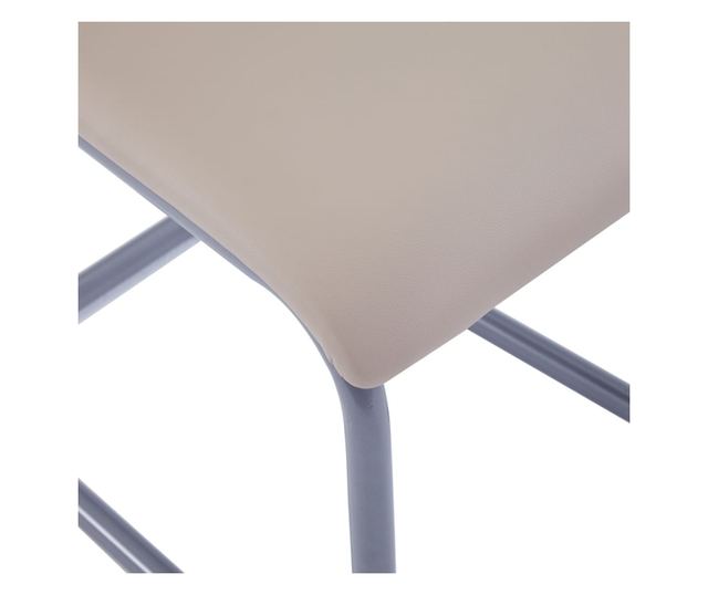 Kuhinjske stolice, 6 kom., cappuccino, eko koža