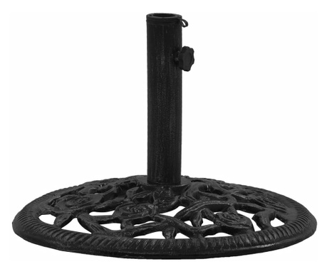 Suport de umbrelă, negru, 48x48x33 cm, fontă