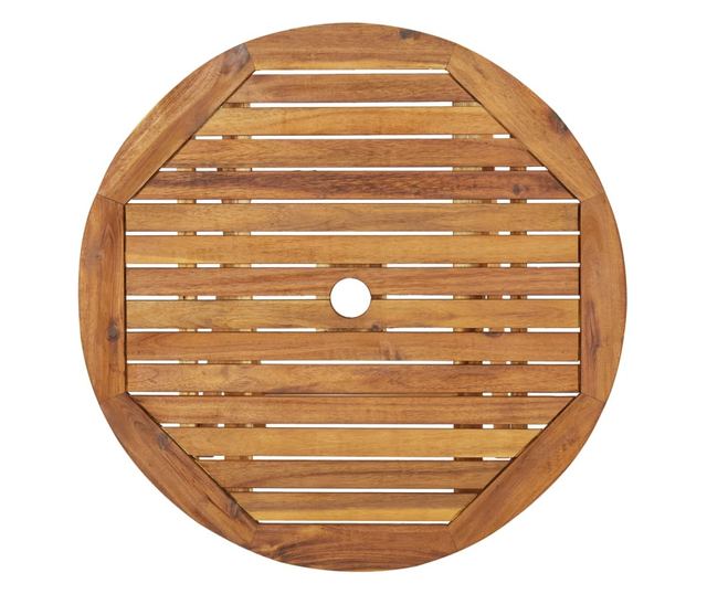 Set namještaja za vrt, sklopiv, 3 dijela, masivno drvo akacije