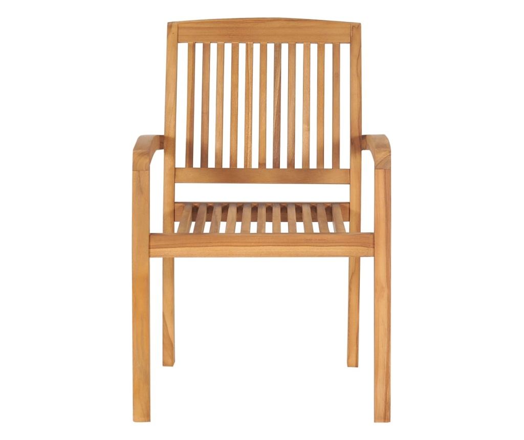 Градински столове с яркозелени възглавници, 2 бр., Масивно тиково дърво - 5