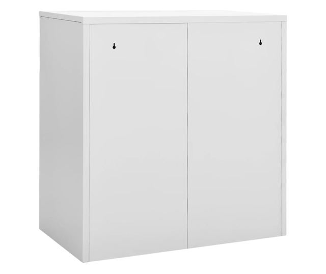 világosszürke és kék acél zárható szekrény 90 x 45 x 92,5 cm