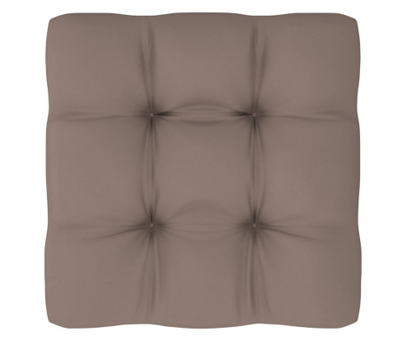 Възглавница за палетен диван, таупе, 70x70x12 см