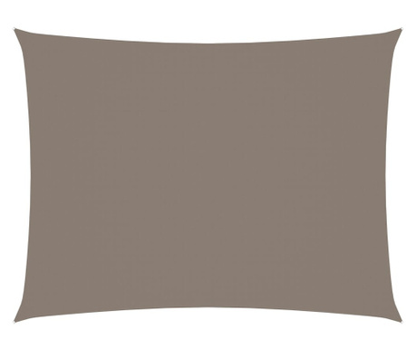 Parasolar din țesătură oxford, gri taupe, 4x6 m, dreptunghiular