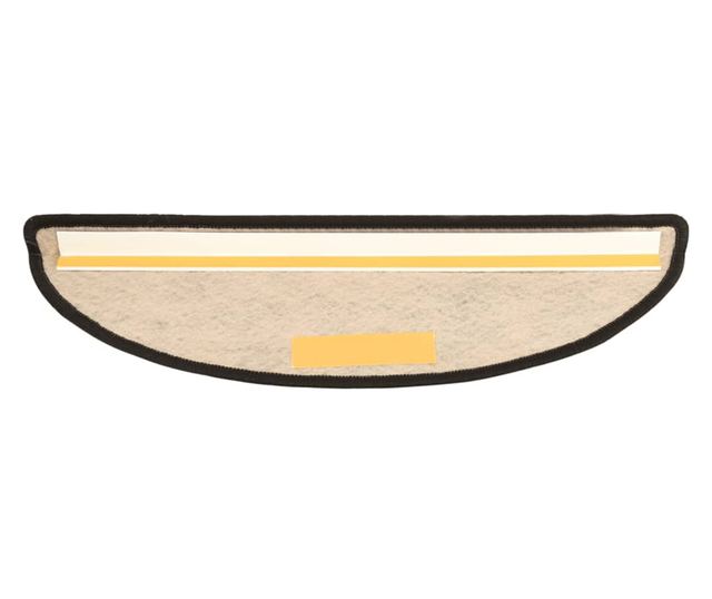 Koberce na schody samolepicí 15 ks antracit 56x20cm vzhled sisal