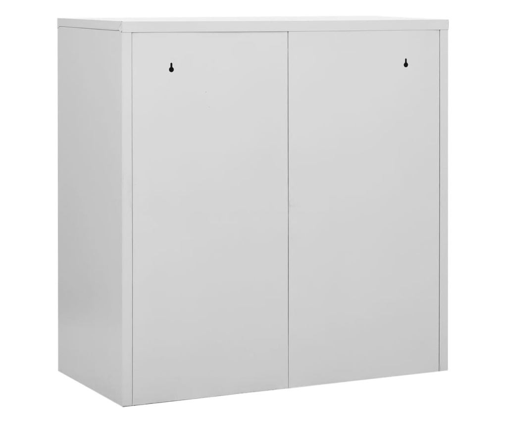 5 db világosszürke-kék acél zárható szekrény 90 x 45 x 92,5 cm - 28