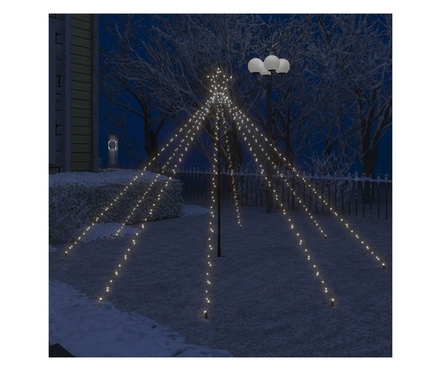 Božićno drvce s padajućim LED svjetlima 400 LED žarulja 2,5 m