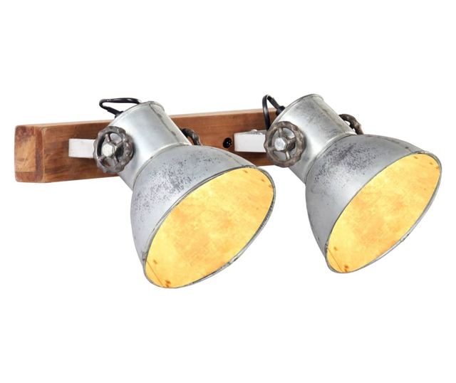 Lampă de perete industrială, argintiu, 45 x 25 cm, E27