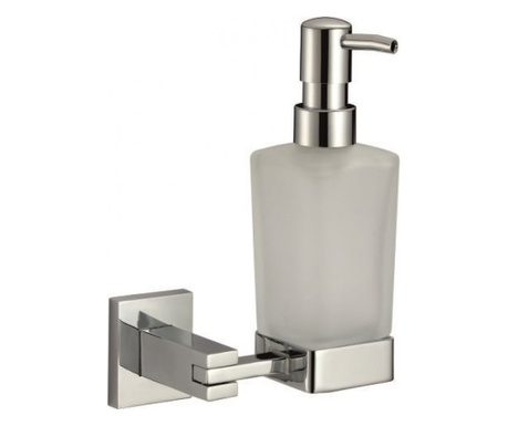 Дозатор за течен сапун Inter Ceramic Наоми ICA 2663, Хром, Метални сплави и стъкло, Стенен, За баня