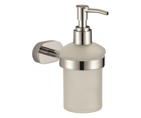 Дозатор за течен сапун Inter Ceramic Елис ICA 2763, Хром, Метални сплави и стъкло, Стенен, За баня