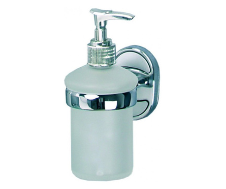 Дозатор за течен сапун Inter Ceramic Ариел ICA 30963, Хром, Цинкова сплав и стъкло, Стенна, За баня