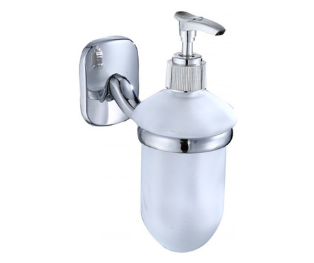 Дозатор за течен сапун Inter Ceramic Арго ICA 7063, Хром, Цинкова сплав и стъкло, Стенен, За баня