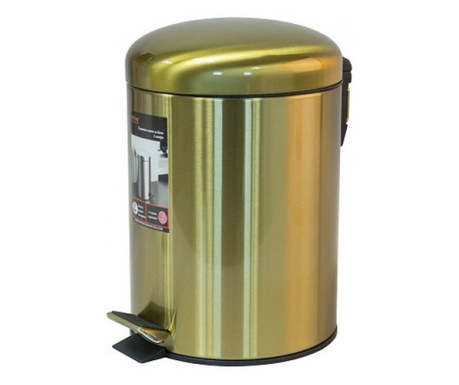 Тоалетно кошче за баня 5 Л ICA 8277G, цвят злато