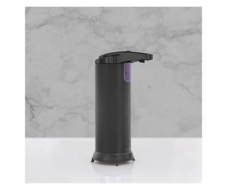 Mercaton® automata adagoló folyékony szappanhoz vagy fertőtlenítőszerhez, önállóan, 220 ML, 4 X AAA, Fekete
