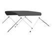 antracitszürke kétágú bimini tető 180 x 130 x 110 cm