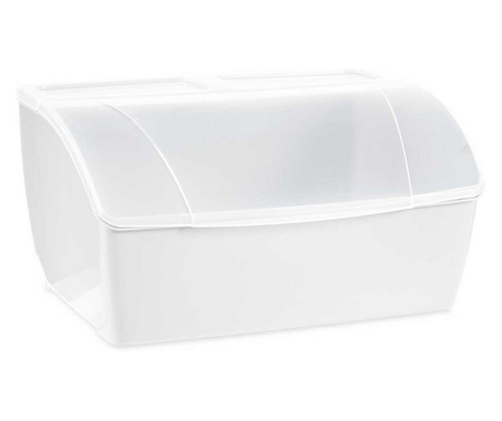 Кутия за Хляб Бял Пластмаса (29,5 x 20,5 x 41 cm)