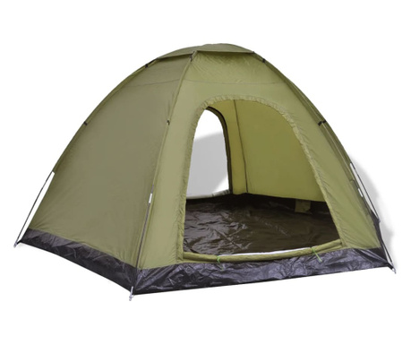 6-местна палатка, зелена
