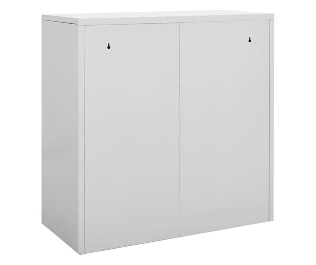 5 db világosszürke acél zárható szekrény 90 x 45 x 92,5 cm