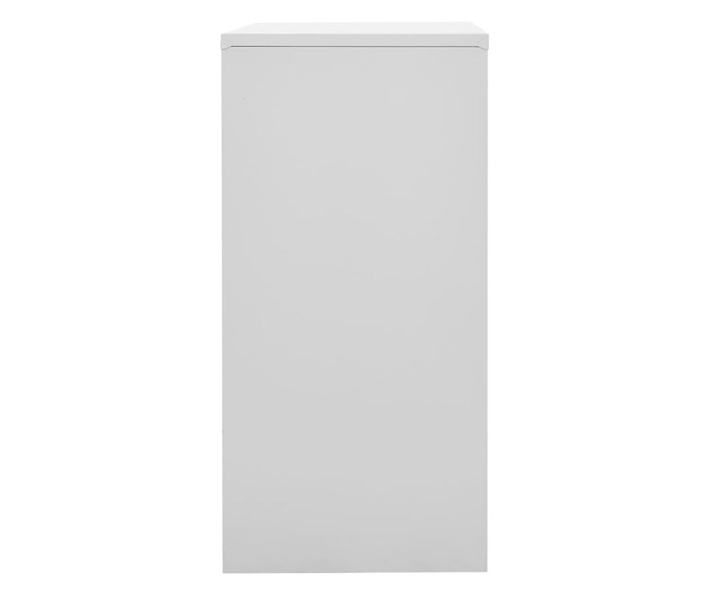 5 db világosszürke-zöld acél zárható szekrény 90 x 45 x 92,5 cm - 19