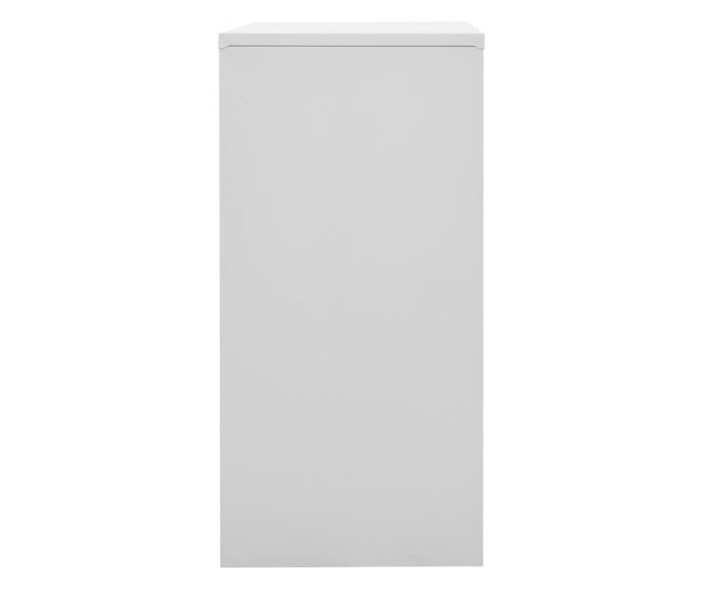 5 db világosszürke-kék acél zárható szekrény 90 x 45 x 92,5 cm - 19