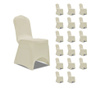 Navlake za stolice rastezljive krem 18 kom