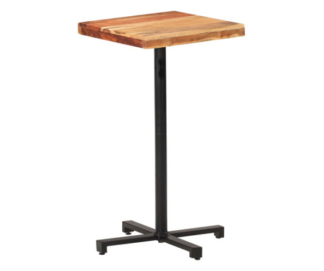 Barový stůl čtvercový 50 x 50 x 110 cm masivní akáciové dřevo