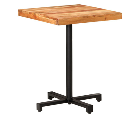 Bistro stůl čtvercový 60 x 60 x 75 cm masivní akáciové dřevo