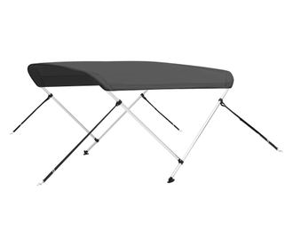 antracitszürke kétágú bimini tető 180 x 130 x 110 cm