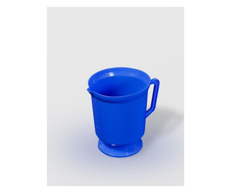Чаша за вода с дръжка, пластмасова, 1L, STERK, 16x13 см, различни цветове