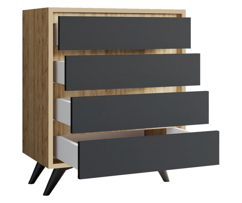 Comodă cu 4 sertare 40x70x86 cm - 4