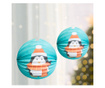 Karácsonyi lampion - Pingvin mintával - 25 cm