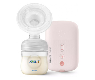 Помпа за кърма Philips Avent SCF395/11, Електрическа, Без BPA, Пауза/Старт, Розов