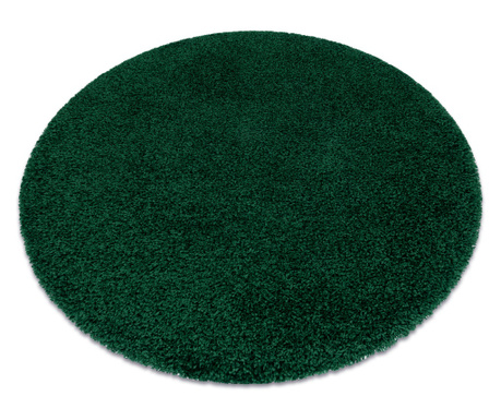 Szőnyeg SOFFI kör shaggy 5cm üveg zöld kerék 160 cm