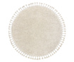 Kulatý koberec BERBER 9000, krémový - střapce, Berber, Maroko, Shaggy kruh 160 cm