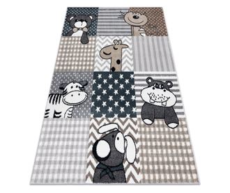 Szőnyeg FUN Pets gyerekeknek, állatok szürke 120x170 cm