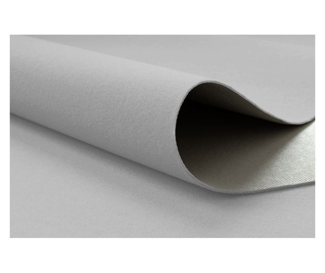 Килим противоплъзгаща основа RUMBA 1719 едноцветен светло сив 60x200 cm 60x200 cm