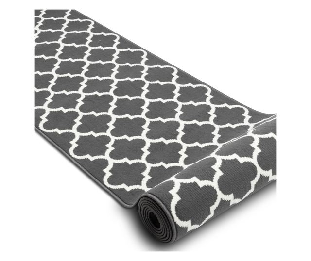 Пътеки BCF MORAD Trelis Марокански решетка сив / сметана 100 cm 100x480 cm